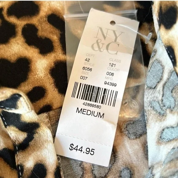 Rockabilly Shabby Chic Mobwife New York & Company Leopard Print Shirt - Picture 8 of 8